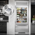 Thumbnail image #3 for 36-Inch One-Section Reach-In Refrigerator/Freezer Column with Built-In Ice Maker, Low-E Glass Door, and Stainless Drawer