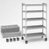 Thumbnail image #4 for Cambro Camshelving Premium 5-Tier Vented Mobile Starter Shelving Unit, 24