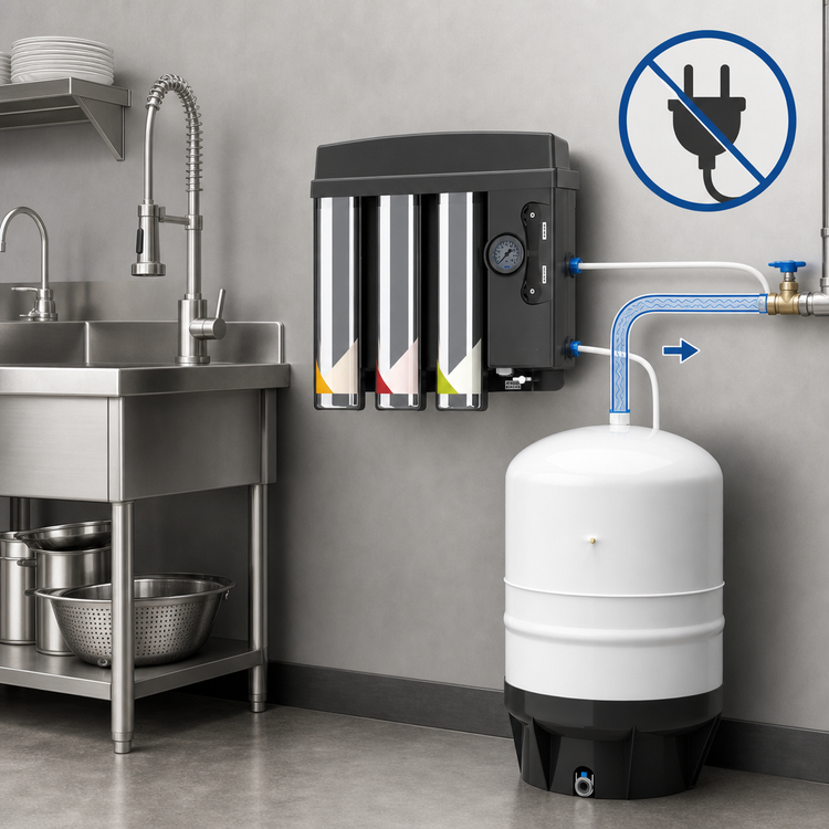 Product image #3 for Everpure EZ-RO Commercial Non-Electric Reverse Osmosis Water Filtration System with 10-Gallon Tank, 200 GPD