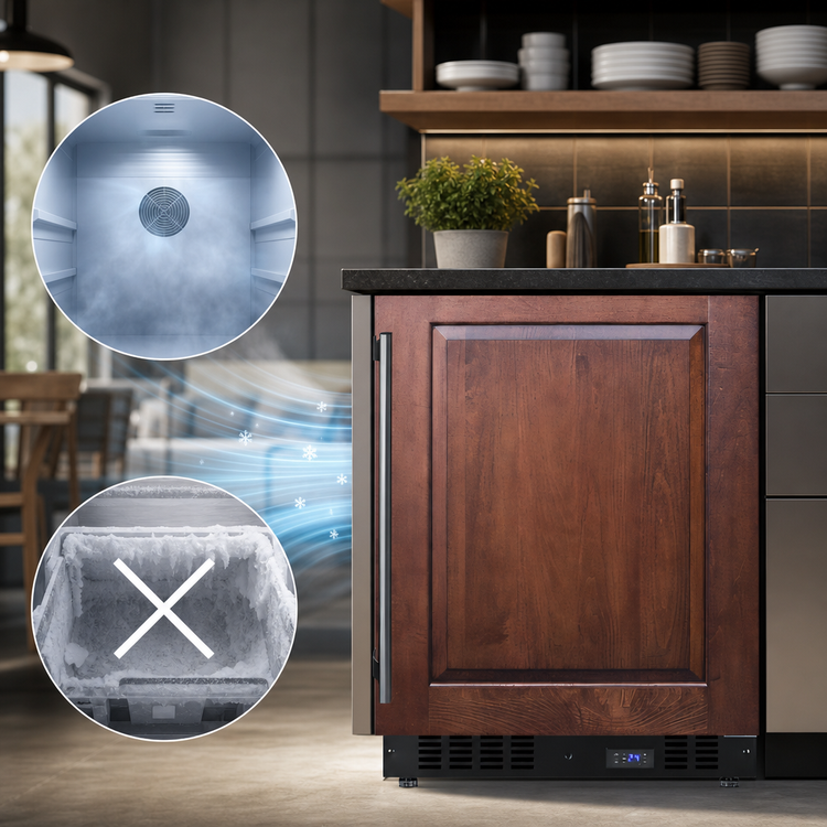 Product image #4 for Summit Commercial 24-Inch Panel-Ready Frost-Free Undercounter All-Freezer, 4.7 Cu. Ft.