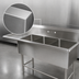 Thumbnail image #3 for John Boos Pro-Bowl 3-Compartment Sink with Left Drainboard, 14-Gauge Stainless Steel