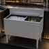 Thumbnail image #3 for Glastender 30-Inch Underbar Stainless Steel Combo Ice Bin/Cocktail Unit with Right 3-Bottle Storage and 10-Circuit Cold Plate