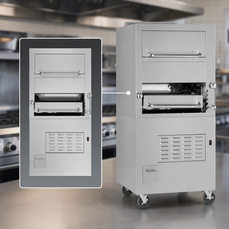 Product image #3 for Southbend Platinum 32-Inch Single Deck Gas Upright Broiler with Convection Oven and Warming Oven