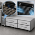 Thumbnail image #3 for Turbo Air PRO Series Two-Section 96-Inch 4-Drawer Freezer Chef Base