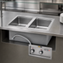 Thumbnail image #3 for Built-In Top-Mount Electric Wet/Dry 2-Pan Food Warmer Hot Well