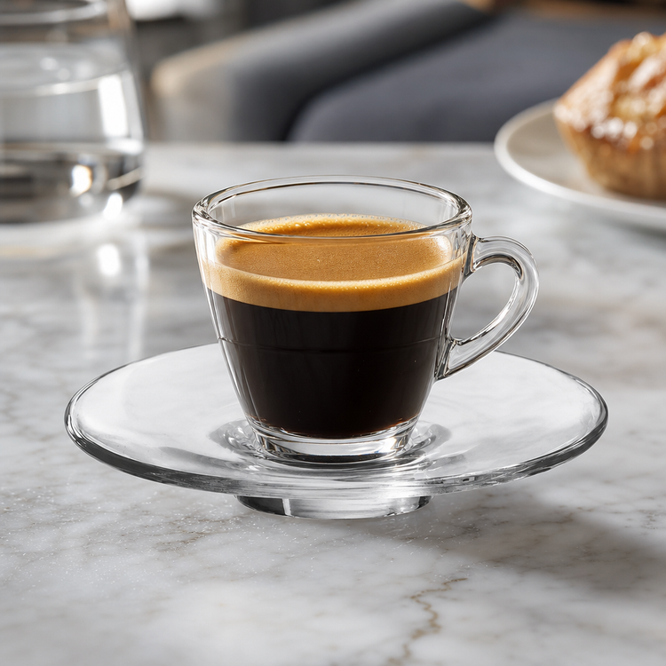 Product image #4 for Ocean Kenya Round Clear Glass Espresso Saucer, 4-1/4 Inch