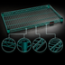 Thumbnail image #3 for EagleGard 36 Inch x 36 Inch QuadTruss Wire Shelf with Blue-Green Hybrid Epoxy Finish