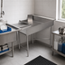 Thumbnail image #3 for BK Resources L-Shaped Corner Clean Dishtable, 60 x 48 Inches, Left-to-Right Operation