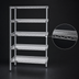 Thumbnail image #3 for EagleGard 5-Tier Add-On Wire Shelving Unit, 24 x 24 x 74 Inches, Hybrid Epoxy Finish