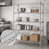 Thumbnail image #3 for Advance Tabco Special Value Series 4-Shelf Stationary Wire Shelving Unit, 60 x 18 x 74 Inches, Chrome Finish