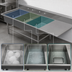 Thumbnail image #3 for John Boos Pro-Bowl 3-Compartment Stainless Steel Sink with Right Drainboard, 84-3/16-Inch, 14-Inch Deep Bowls
