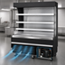 Thumbnail image #3 for Everest Refrigeration 60-Inch Vertical Open Air Merchandiser, Self-Contained Bottom-Mount, 15.4 Cu. Ft.