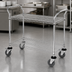 Thumbnail image #3 for Quantum 2-Shelf 304 Stainless Steel Utility Bus Cart, 42 x 24 x 37-1/2 Inches