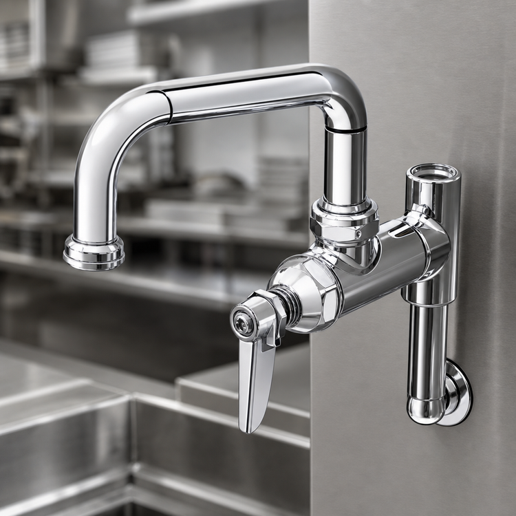 Product image #3 for T&S Brass Add-On Faucet for Pre-Rinse Units, 6-Inch Swing Nozzle