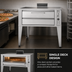 Thumbnail image #3 for Blodgett 911P Single-Deck Gas Pizza Oven, 33 x 22 Inch Deck, 7 Inch High Section