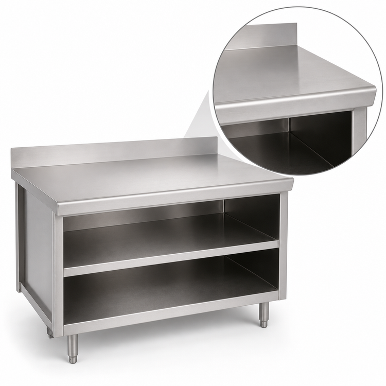 Product image #3 for 24" x 32" Open Cabinet Base Utility Stand with 16 Gauge Stainless Steel Top