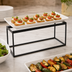 Thumbnail image #4 for American Metalcraft Twilight Rectangular Black Metal Buffet Riser, 15 x 5-1/2 x 6 Inches