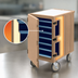 Thumbnail image #4 for Cambro Camcart® Insulated Tray and Sheet Pan Cart with Removable Cutting Board, 7-Slide, Coffee Beige