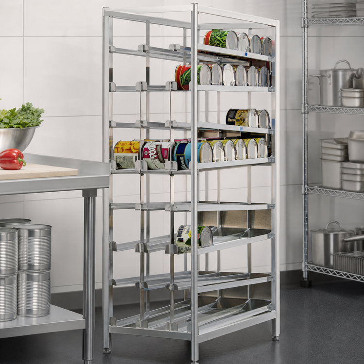 Product image #3 for Economy First In, First Out Stationary Can Rack for #10 Cans, 156 Capacity