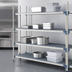 Thumbnail image #3 for MetroMax i qwikTRAK High Density Track Shelving Stationary End Unit Kit