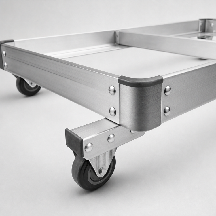 Product image #3 for Metro Made-to-Order 72"W x 24"D Aluminum Truck Dolly Frame with Corner Bumpers