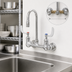Thumbnail image #3 for T&S Brass Double Pantry Faucet, Wall Mount, 8-Inch Centers, 2.2 GPM Swivel Gooseneck