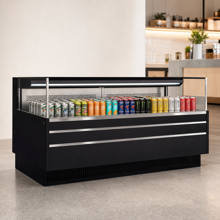 Product image #4 for Turbo Air 70-3/4-Inch Low-Profile Horizontal Open-Air Display Merchandiser, Deck Only, Self-Contained Refrigeration