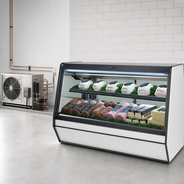 Product image #3 for Howard-McCray 98-Inch Full Service Deli Meat & Cheese Service Case with Straight Glass Front and LED Lighting