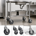 Thumbnail image #3 for BevLes 5-Inch Swivel Stem Caster Set for Sink/Table Equipment