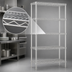 Thumbnail image #3 for Eagle Group 5-Tier Stainless Steel Finish Wire Starter Shelving Unit, 36 x 18 x 74 Inches