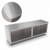 Thumbnail image #3 for John Boos 108-Inch Open Front Cabinet Base Work Table, 24-Inch Deep, 16-Gauge Stainless Steel Top