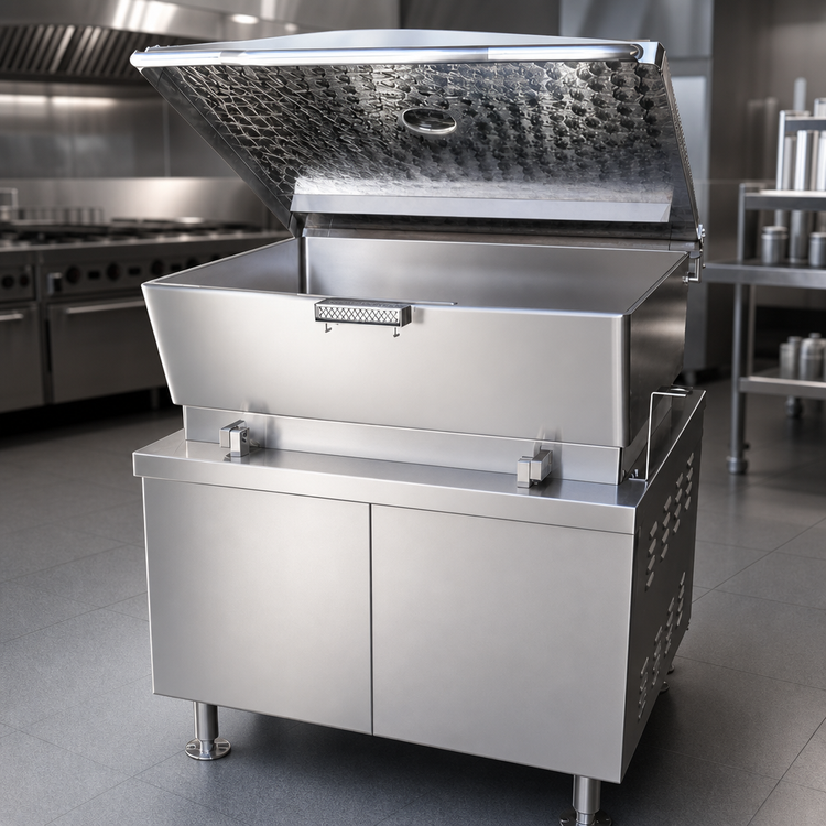 Product image #3 for Crown GMTS-40 40 Gallon Gas Cabinet Base Hydraulic Tilting Skillet