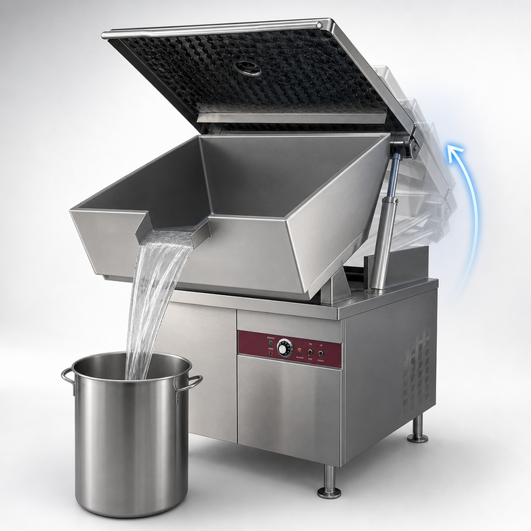 Product image #3 for Southbend Steam Electric Tilting Skillet with Cabinet Base, 30-Gallon