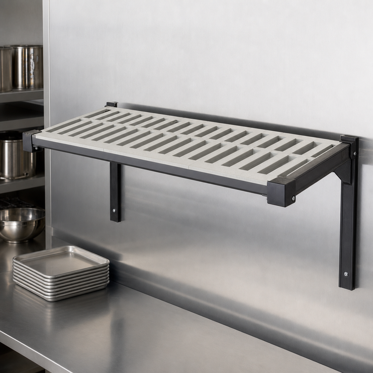 Product image #3 for Camshelving Elevation Wall-Mounted Vented Add-On Shelf Kit, 18 x 48 Inches