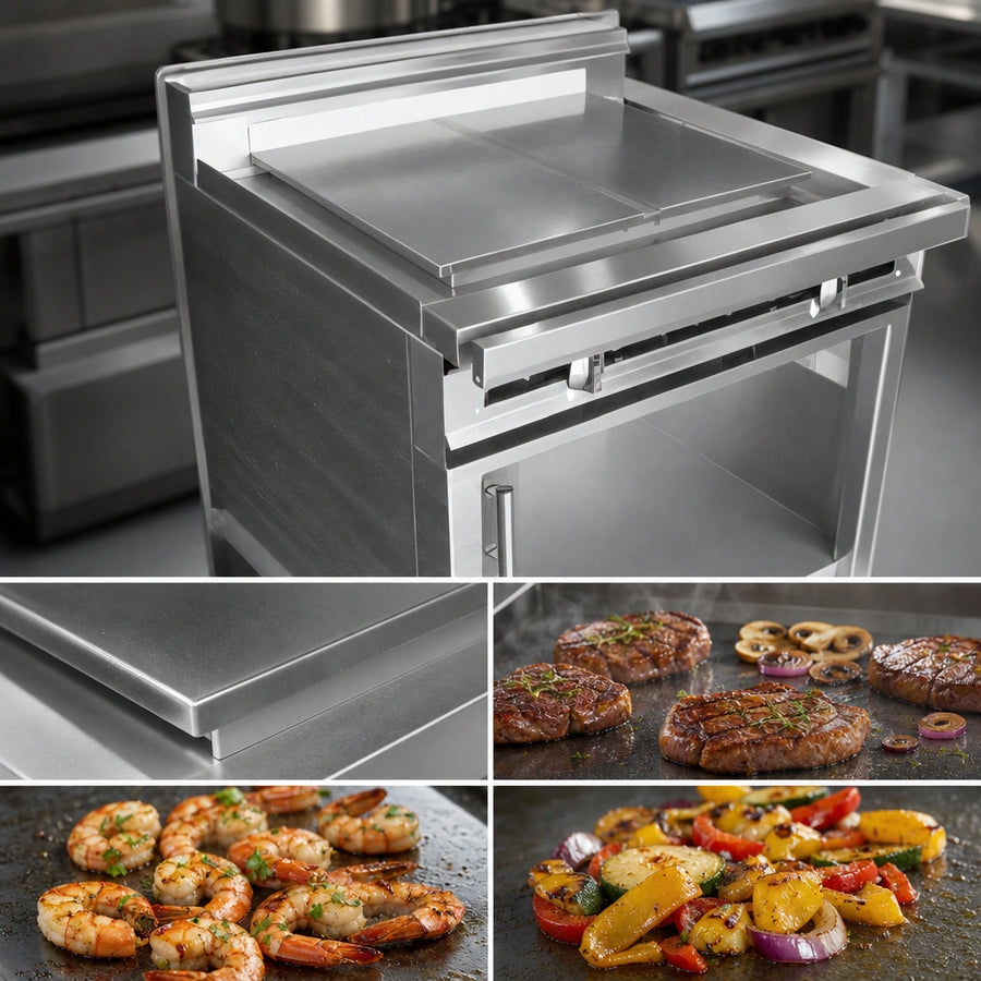 Polished Steel Plancha Plate