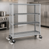 Thumbnail image #3 for Metro Super Erecta qwikSLOT Mobile Security Cage, Chrome Plated Wire, 52-3/4 x 21-1/2 x 68-1/2 Inches
