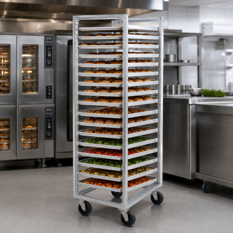 Product image #3 for Carter-Hoffmann Double-Width Fixed Angle End-Loading Pan Rack for 36 18 x 26 Trays