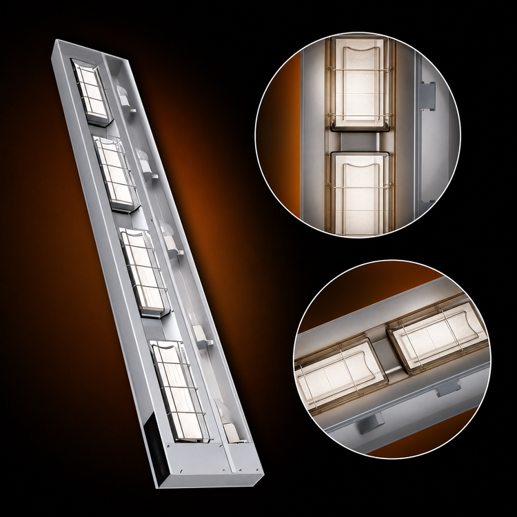 Product image #3 for Hatco Ultra-Glo 24-Inch Unlighted Infrared Strip Heater with Double Ceramic Tiles and Aluminum Housing