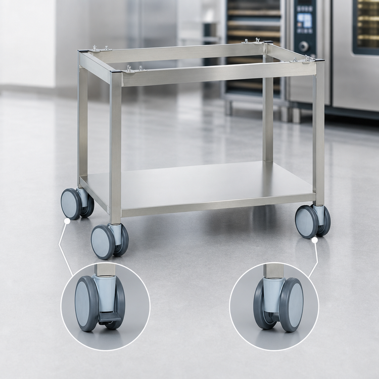 Product image #3 for RATIONAL UG I Mobile Open-Base Stainless Steel Oven Stand for SCC 61/CMP 101 Series