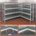Thumbnail image #3 for Fermostock 4-Tier Corner Expansion Kit Polymer Shelving Unit, 68W x 18D x 83H