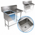 Thumbnail image #3 for John Boos Pro-Bowl 1-Compartment Stainless Steel Sink with Right Drainboard