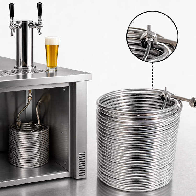 Product image #3 for Left-Hand Stainless Steel Cooling Coil for Beer Dispensers, 120 Ft x 3/8-Inch O.D.