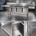 Thumbnail image #3 for Eagle Group Spec-Master FN2496-4-14/3 Four-Compartment Stainless Steel Commercial Sink with 14