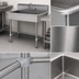 Thumbnail image #3 for Advance Tabco ADA Freestanding Stainless Steel Service Sink with Included Gooseneck Faucet, 40 Inch Wide