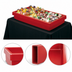 Thumbnail image #4 for Cambro Tabletop Cold Food Buffet Bar, 67-1/2 Inch, 5 Full-Size Pan Capacity, Hot Red