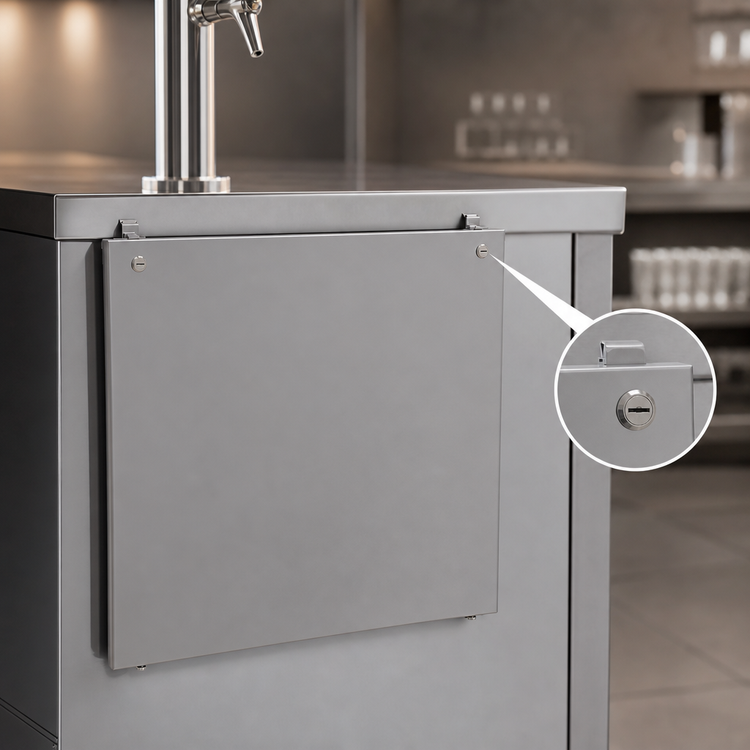 Product image #3 for Glastender 30-Inch Stainless Steel Locking Cover for BLD-30-S