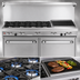 Thumbnail image #3 for Southbend Ultimate 60-Inch Gas Restaurant Range with 6 Burners, 24-Inch Charbroiler and 2 Convection Ovens