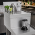 Thumbnail image #3 for Glastender Underbar Blender Station with Drainboard Top and Recessed Blender Shelf, 18 Inch x 29 Inch, Stainless Steel