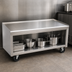 Thumbnail image #3 for La Rosa Refrigeration Mobile Open Cabinet Base Equipment Stand, 74 x 24 Inches, 304 Stainless Steel