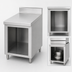 Thumbnail image #3 for Titan JTPR-18 18-Inch Open Stainless Steel Spreader Cabinet Base
